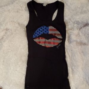 Guess americana tank top